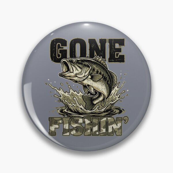 Item preview, Gone Fishin' Bass Fishing Angler Outdoorsman designed and sold by SofiBlair.