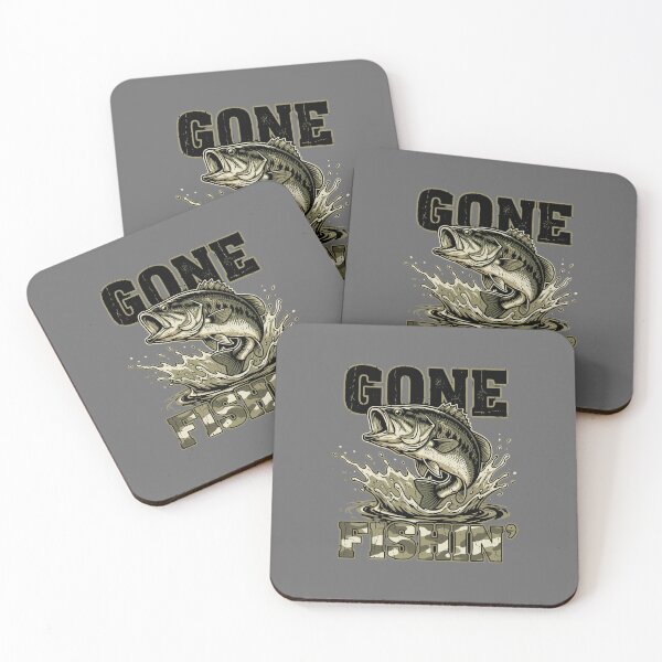 Item preview, Gone Fishin' Bass Fishing Angler Outdoorsman designed and sold by SofiBlair.