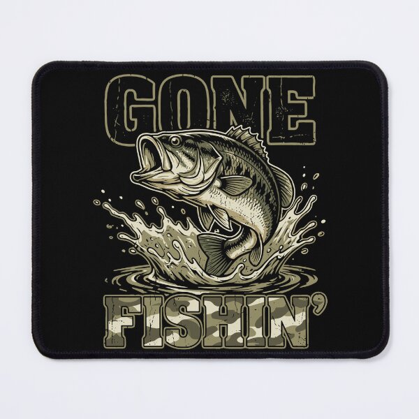 Item preview, Gone Fishin' Bass Fishing Angler Outdoorsman designed and sold by SofiBlair.