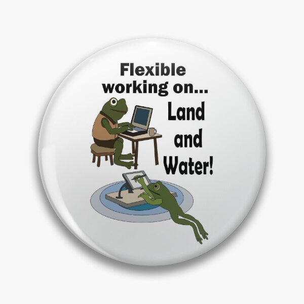 Item preview, Frog Flexible Working Corporate Office Humor designed and sold by Nisha Prabhu.