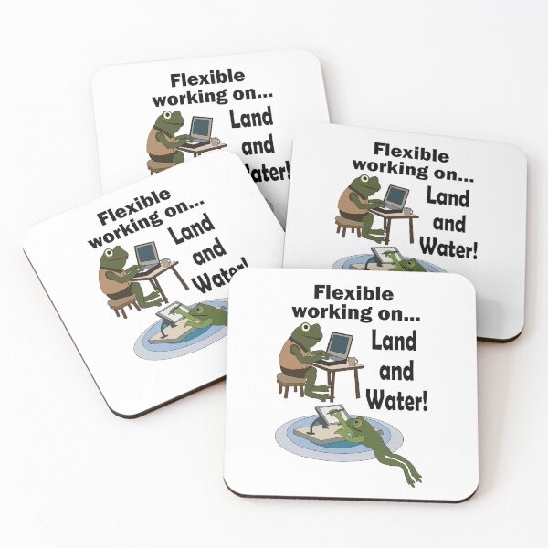 Item preview, Frog Flexible Working Corporate Office Humor designed and sold by Nisha Prabhu.