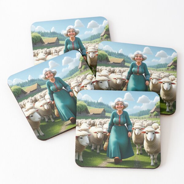 Item preview, Old Fart herding sheep designed and sold by Colin Bentham.