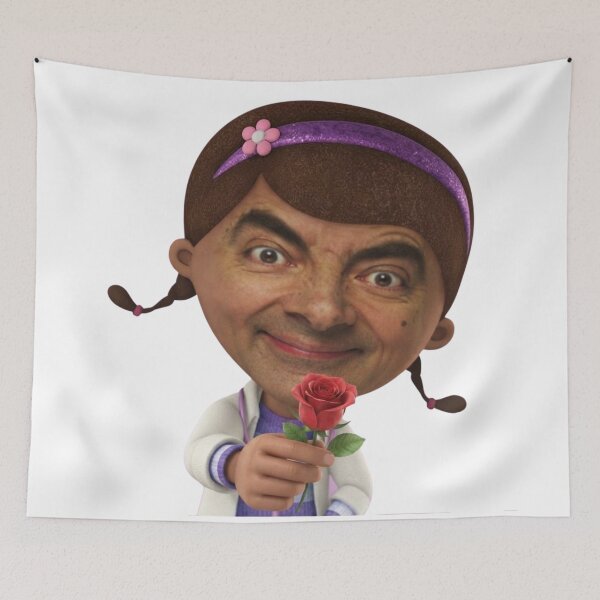 Item preview, Funny Mr Bean Doc McStuffins Rose Mashup designed and sold by Alaric4you.
