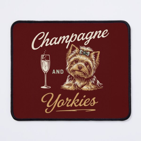 Item preview, Champagne Lover and Yorkies Mom Classic - Yorkshire Lover Gift Apparel designed and sold by PrintSpire Studios.