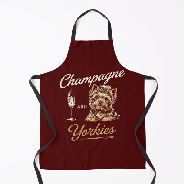 Artikelvorschau, Klassisches Geschenk für Champagnerliebhaber und Yorkshire-Terrier-Mama – Bekleidung für Yorkshire-Liebhaber entworfen und verkauft von PrintSpire Studios.