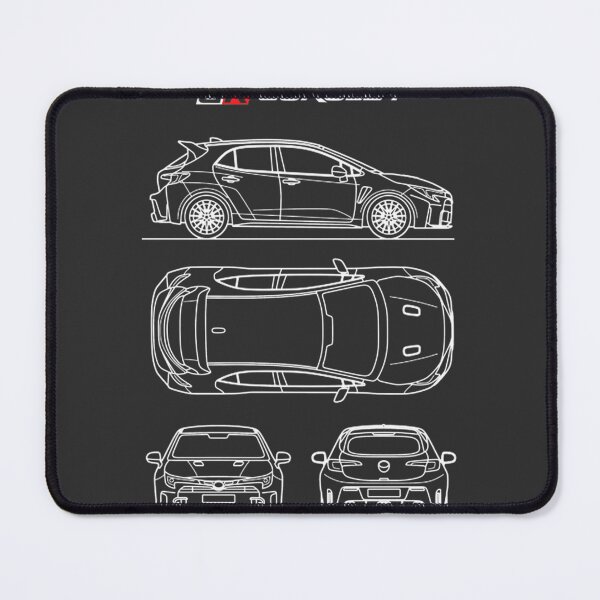 Item preview, Gr Corolla Performance Hatchback Minimalist Blueprint Technical Line Art Drawing | ⭐⭐⭐⭐⭐ Best Seller designed and sold by NEWWORDS.