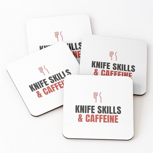 Item preview, Knife Skills And Caffeine - Funny Chef Shirt designed and sold by NorrStudio.