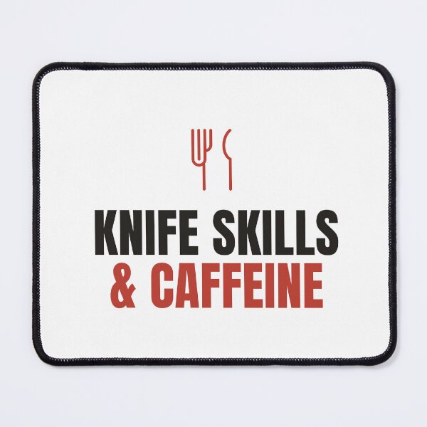 Item preview, Knife Skills And Caffeine - Funny Chef Shirt designed and sold by NorrStudio.