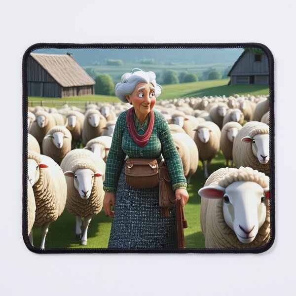 Item preview, Old Fart herding sheep designed and sold by Colin Bentham.