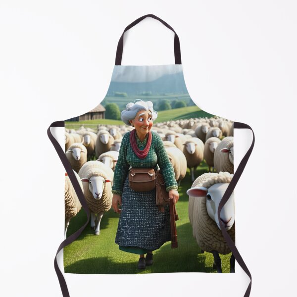 Item preview, Old Fart herding sheep designed and sold by Colin Bentham.