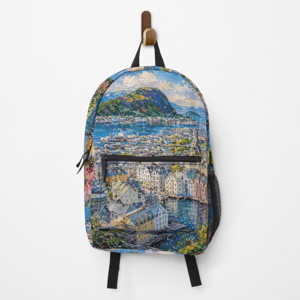 Item preview, Ålesund, Norway – a painting of a summer day in this beautiful European city. designed and sold by GalleryKauffeld.