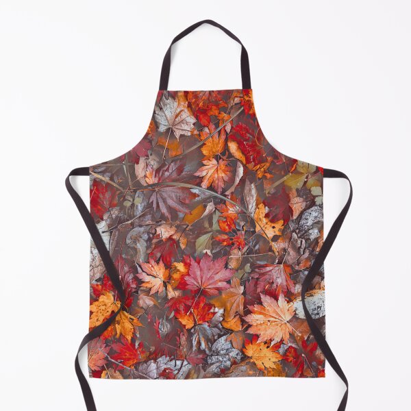 Item preview, Floating Autumn Leaves – Watercolor Fall Forest Pond Pattern | Orange designed and sold by Frohyou.