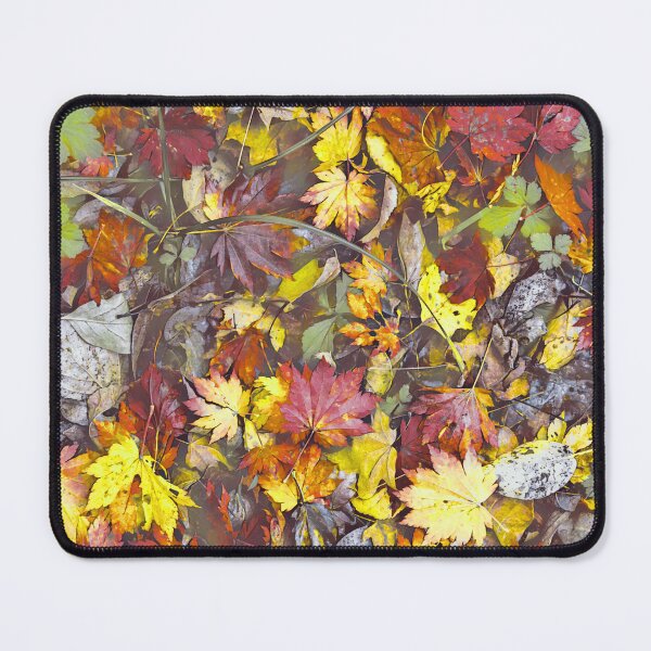 Item preview, Floating Autumn Leaves – Watercolor Fall Forest Pond Pattern | Yellow designed and sold by Frohyou.