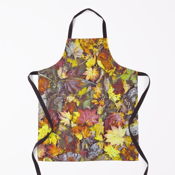 Item preview, Floating Autumn Leaves – Watercolor Fall Forest Pond Pattern | Yellow designed and sold by Frohyou.