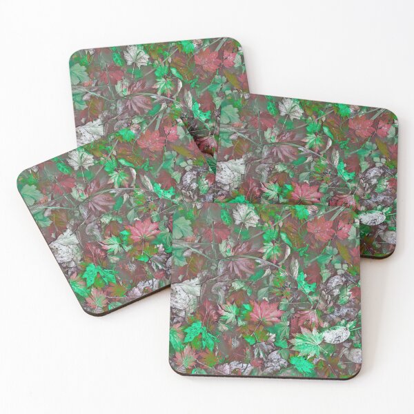 Item preview, Floating Autumn Leaves – Watercolor Fall Forest Pond Pattern | Green designed and sold by Frohyou.