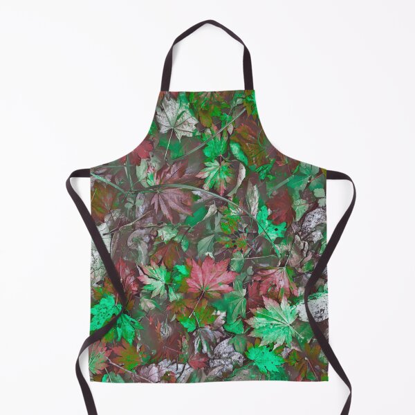 Item preview, Floating Autumn Leaves – Watercolor Fall Forest Pond Pattern | Green designed and sold by Frohyou.