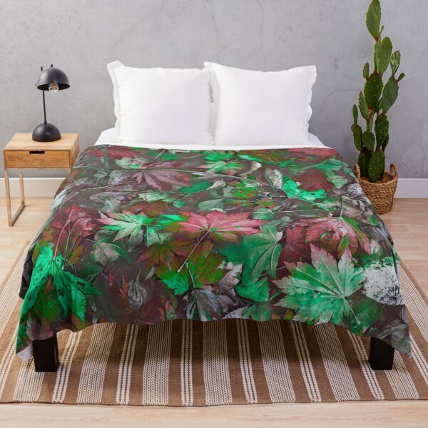 Item preview, Floating Autumn Leaves – Watercolor Fall Forest Pond Pattern | Green designed and sold by Frohyou.