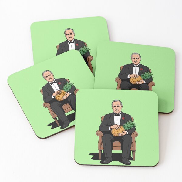 Item preview, The Godfruit Godfather Petting Pineapple Tuxedo Mafia Movie Parody Pop Art designed and sold by Rare By Hero.