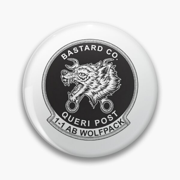 Item preview, Bastard Co. 1-1 AB Wolfpack Queri Post Maintenance Emblem designed and sold by CharlieDesings.