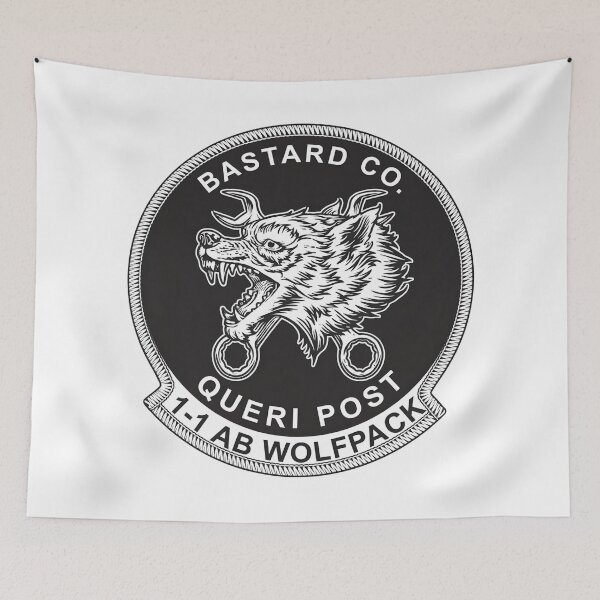 Item preview, Bastard Co. 1-1 AB Wolfpack Queri Post Maintenance Emblem designed and sold by CharlieDesings.