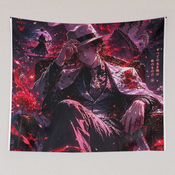 Item preview, Crimson Moon Gothic Demon – Dark Anime Inspired Japanese Fantasy Artwork designed and sold by Dyan4.