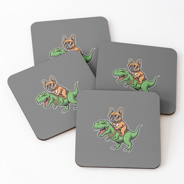 Item preview, French Bulldog Riding T-Rex Dinosaur Dog Lover designed and sold by SofiBlair.