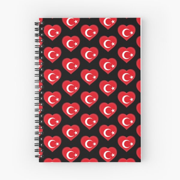 Item preview, Turkish Flag Heart 3D Turkish Love Gift Design designed and sold by yazdogs.