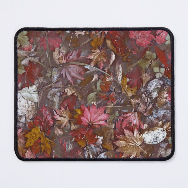 Item preview, Floating Autumn Leaves – Watercolor Fall Forest Pond Pattern | Brown designed and sold by Frohyou.