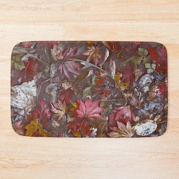 Item preview, Floating Autumn Leaves – Watercolor Fall Forest Pond Pattern | Brown designed and sold by Frohyou.
