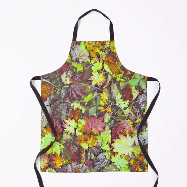 Item preview, Floating Autumn Leaves – Watercolor Fall Forest Pond Pattern | Chartreuse designed and sold by Frohyou.