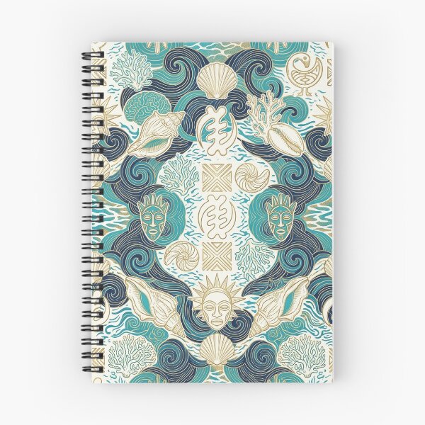 Item preview, African Coastal Collection | Ocean-Inspired Afrocentric Seamless Pattern designed and sold by BloomyBCrafts.