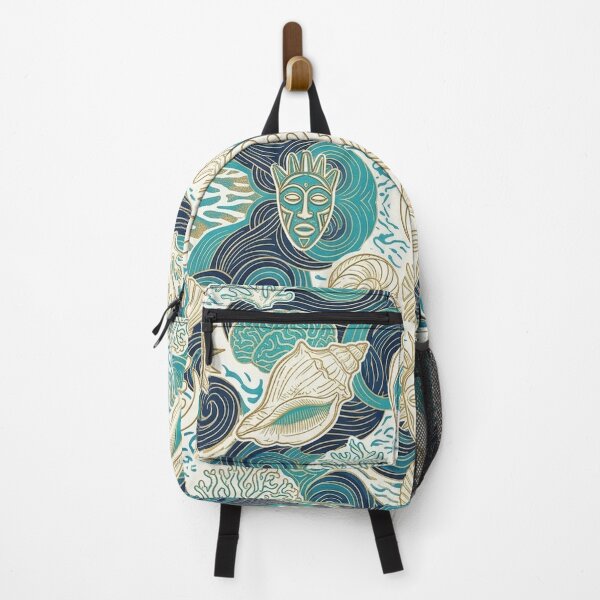 Item preview, African Coastal Collection | Ocean-Inspired Afrocentric Seamless Pattern designed and sold by BloomyBCrafts.