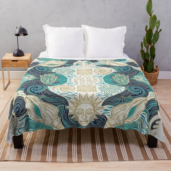 Item preview, African Coastal Collection | Ocean-Inspired Afrocentric Seamless Pattern designed and sold by BloomyBCrafts.