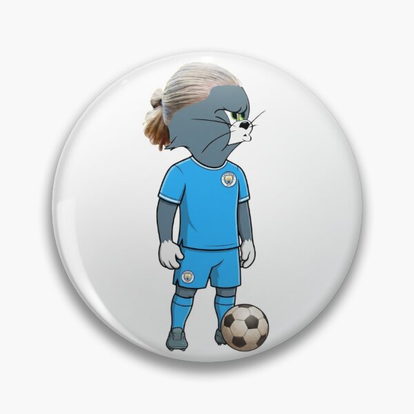 Item preview, Funny Haaland Tom Cat Football Meme designed and sold by Alaric4you.