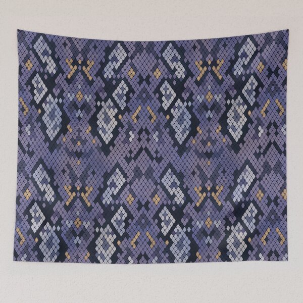 Item preview, Violet Snake Skin Pattern - Luxe Stylish Realistic Reptile Texture designed and sold by thecolorbirdie.