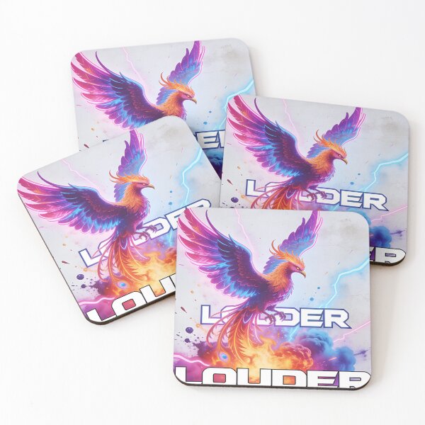 Item preview, Rise From The Ashes Louder Phoenix Neon Streetwear Art designed and sold by GodsMonsterss.