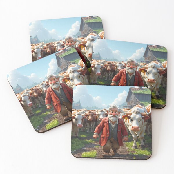 Item preview, Old Fart herding Cows designed and sold by Colin Bentham.