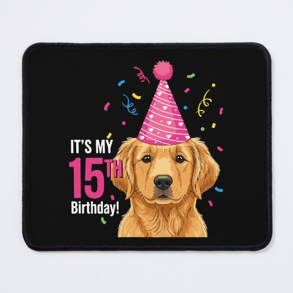 Item preview, Golden Retriever It's My 15th Birthday Dog Owner Teen Celebration designed and sold by SofiBlair.
