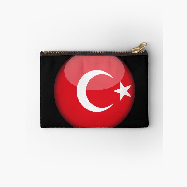 Item preview, Turkish 3D Round Flag Turkish Pride Design designed and sold by yazdogs.