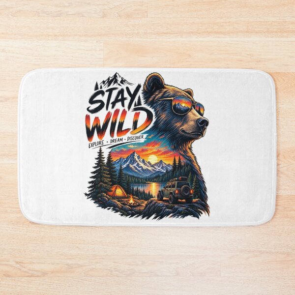 Item preview, Stay Wild Bear Adventure designed and sold by O&Z Design .