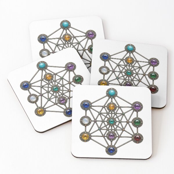 Item preview, Bejewelled Ornate Gothic Metatron's Cube designed and sold by Based-Bear.