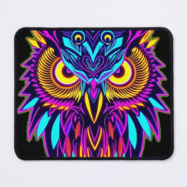 Item preview, Neon Psychedelic Owl – Retro 80s designed and sold by Benito Del Ray.
