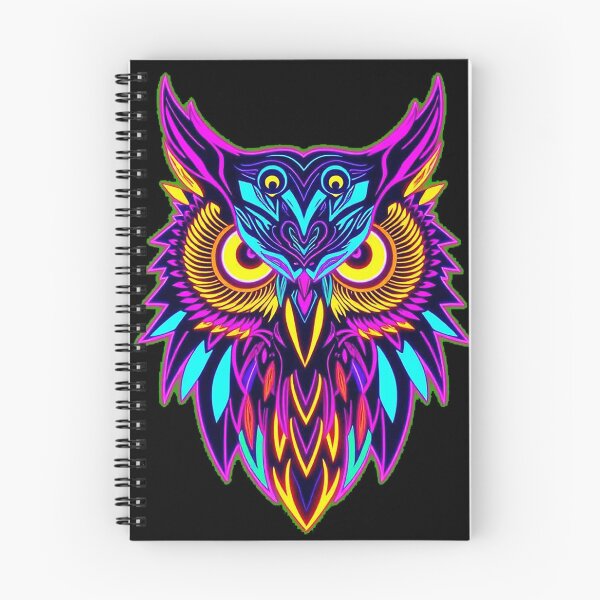 Item preview, Neon Psychedelic Owl – Retro 80s designed and sold by Benito Del Ray.