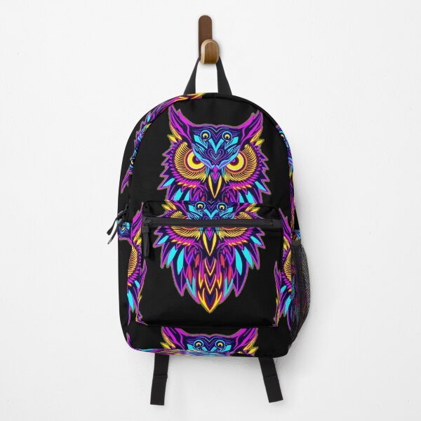 Item preview, Neon Psychedelic Owl – Retro 80s designed and sold by Benito Del Ray.