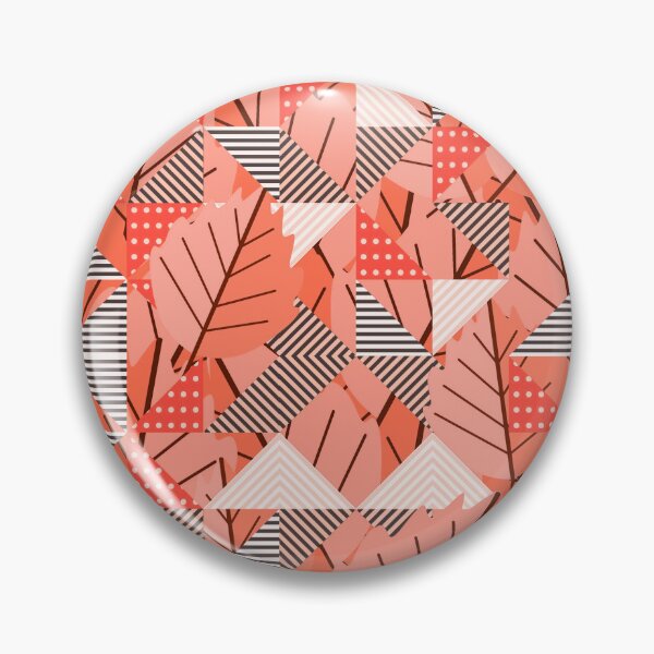 Item preview, Cubist Autumn Canopy – Abstract Geometric Leaves & Stripes Pattern | Orange designed and sold by Frohyou.