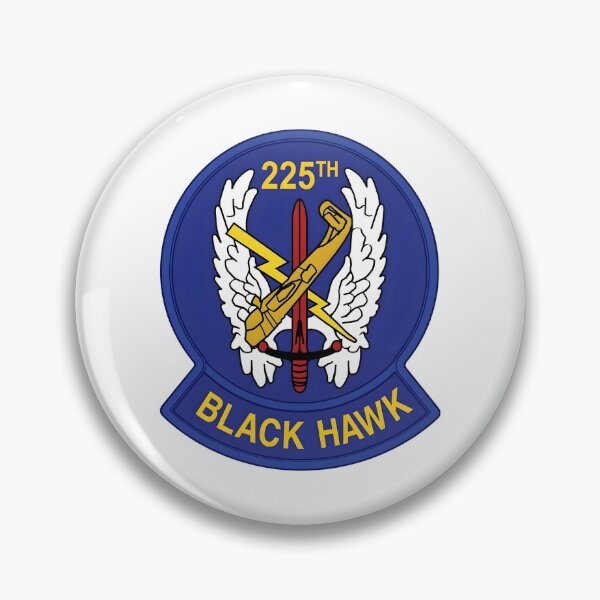 Item preview, 225th Aviation Regiment "Black Hawk" Military Crest Insignia designed and sold by CharlieDesings.