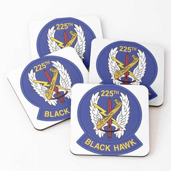 Item preview, 225th Aviation Regiment "Black Hawk" Military Crest Insignia designed and sold by CharlieDesings.