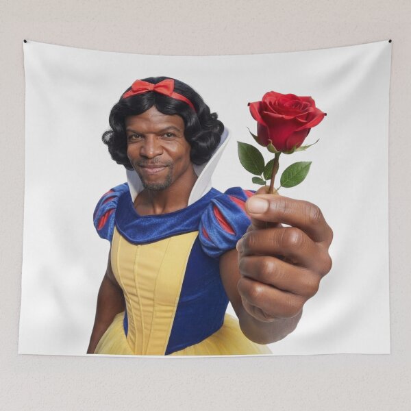 Item preview, Funny Terry Crews Snow White Red Rose Meme designed and sold by Alaric4you.