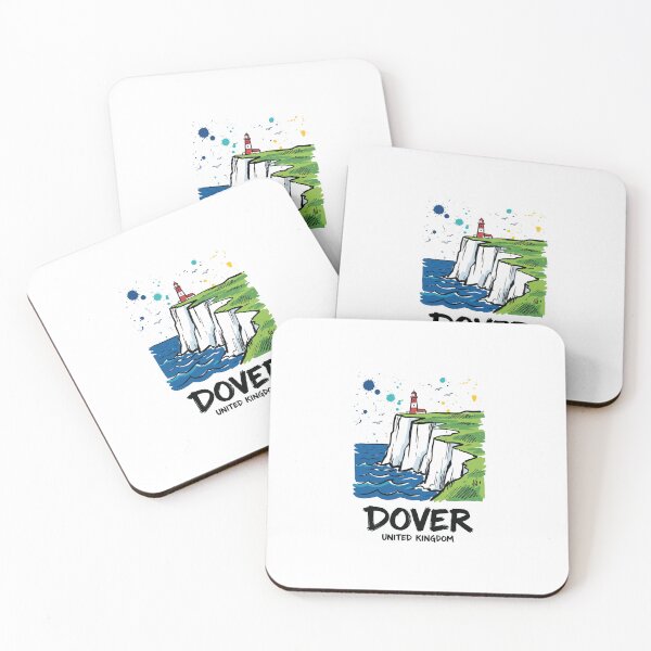 Item preview, White Cliffs Dover England Coastal Art designed and sold by Merch by Das Design Studio.