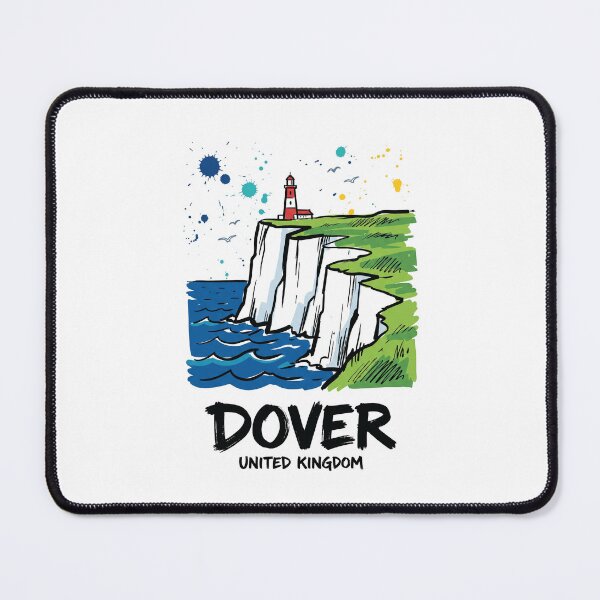 Item preview, White Cliffs Dover England Coastal Art designed and sold by Merch by Das Design Studio.